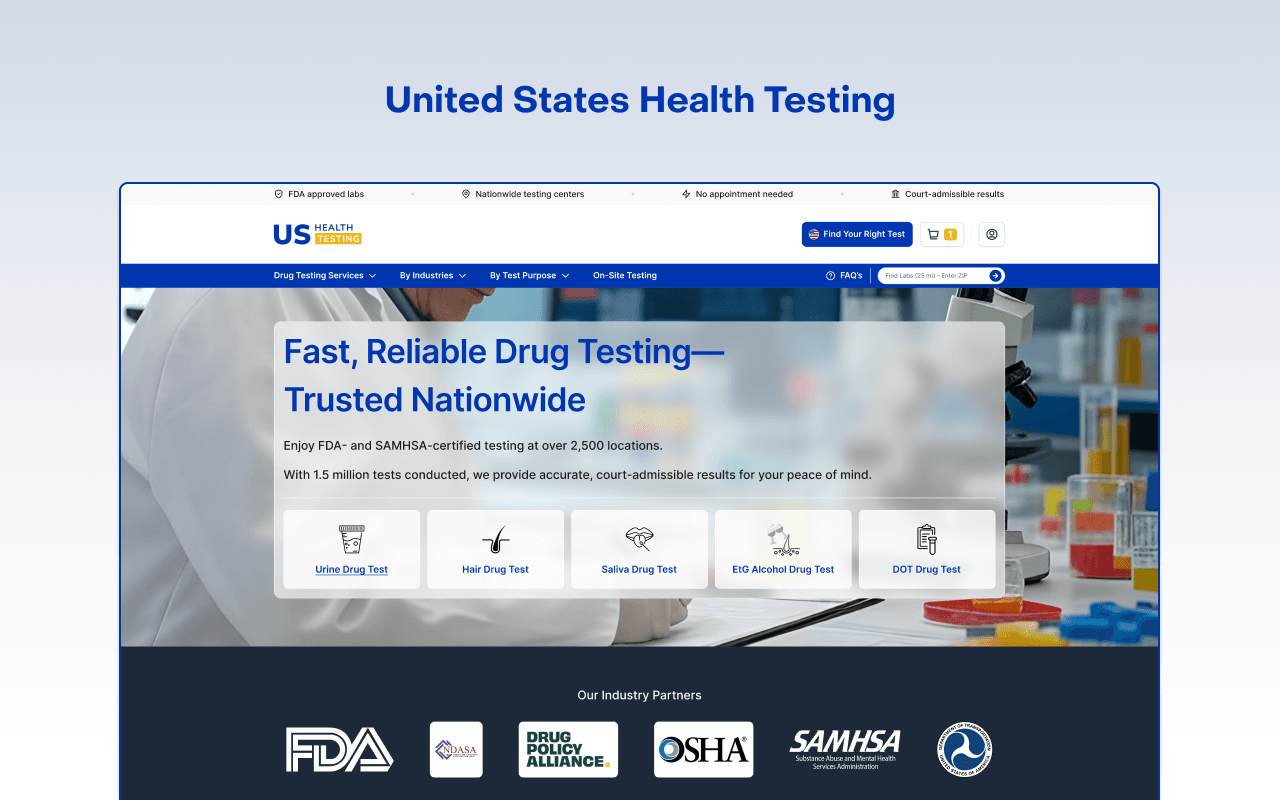 Cover image for US Health Testing case study